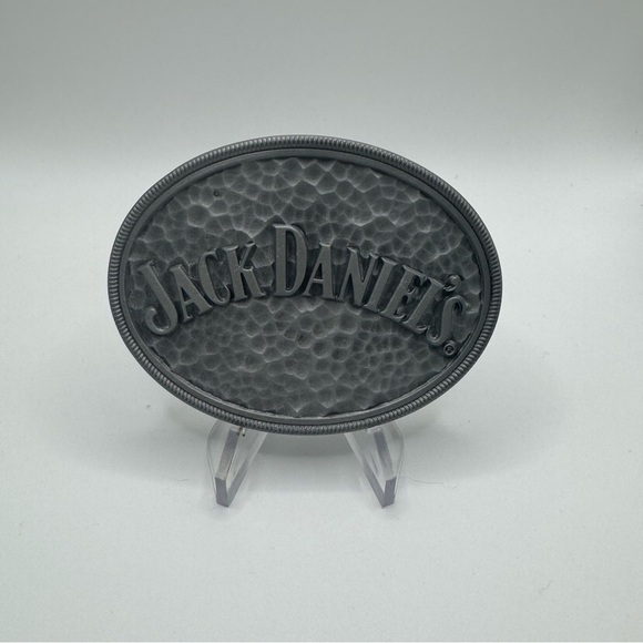 2011 JACK DANIELS HAMMERED STEEL BELT BUCKLE G-5043 NEW WITH TAGS - Picture 1 of 5